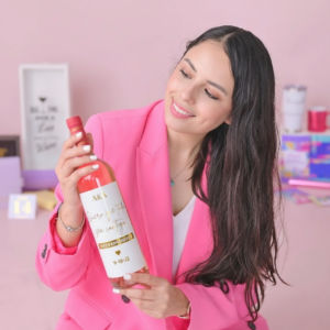 taller de etiquetas de vino con foil